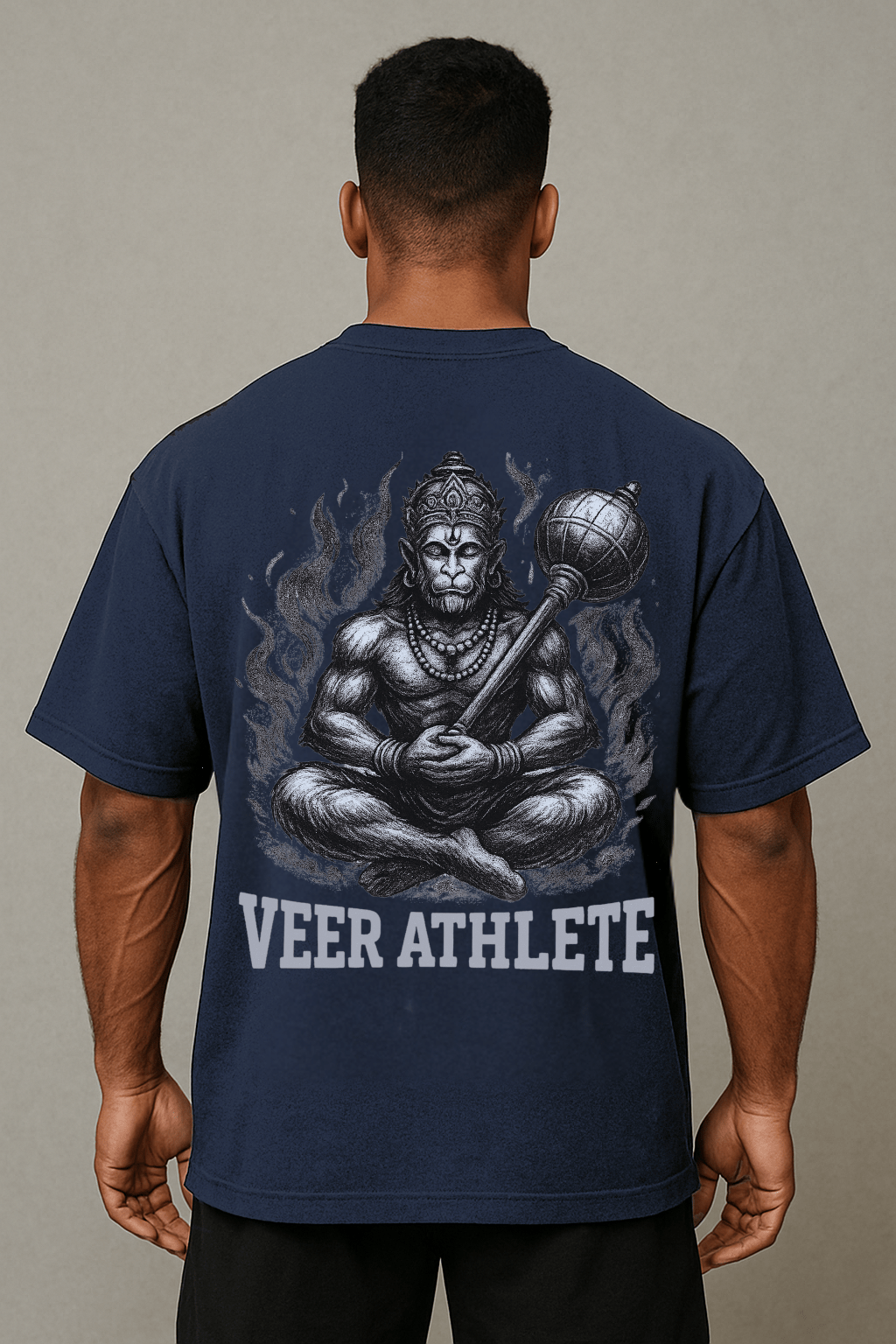 Immortal Hanuman Oversized Tee - Veer Athlete
