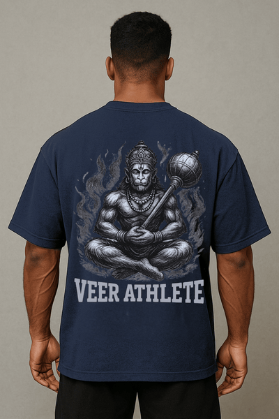 Immortal Hanuman Oversized Tee - Veer Athlete