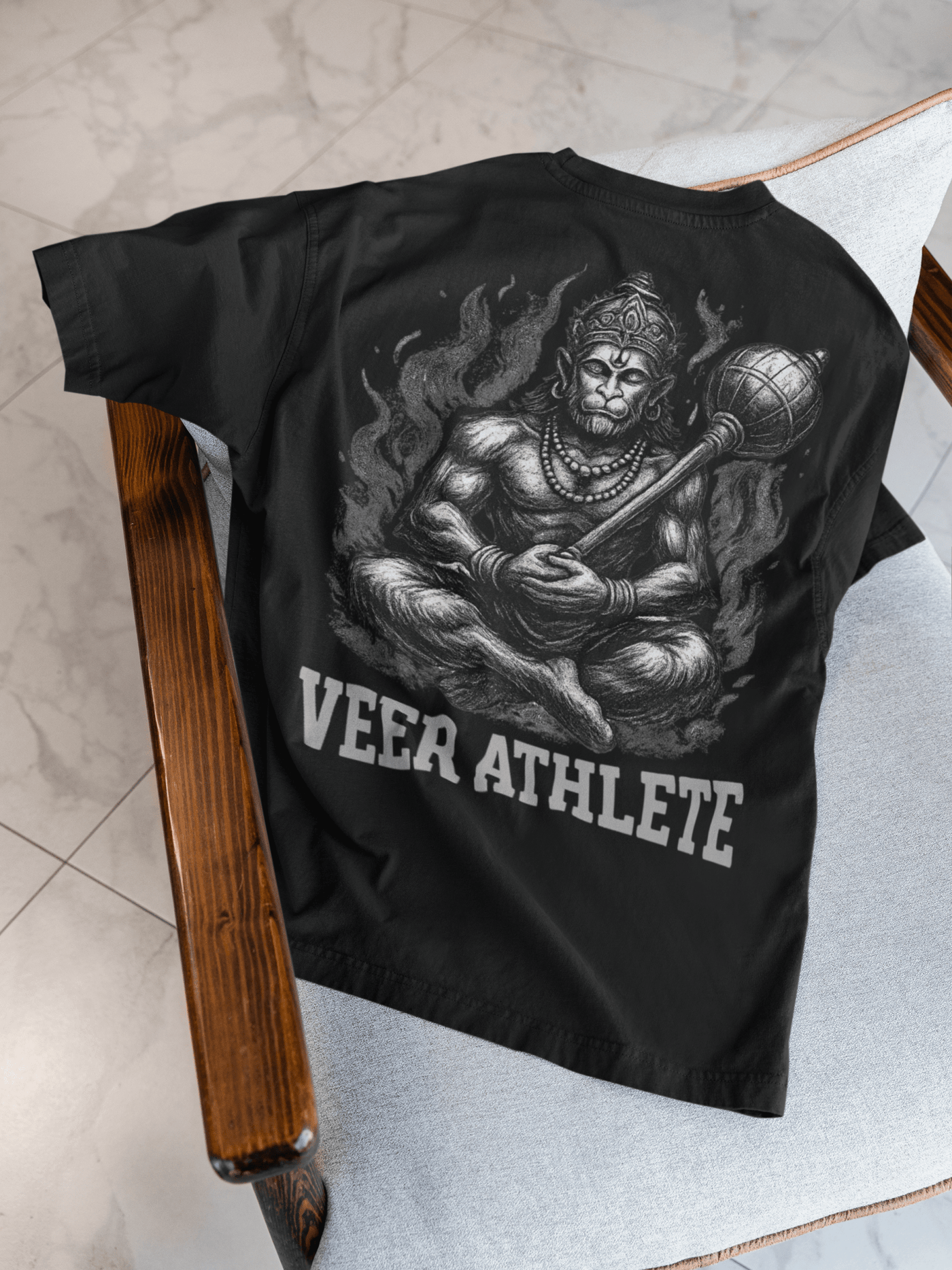 Immortal Hanuman Oversized Tee - Veer Athlete
