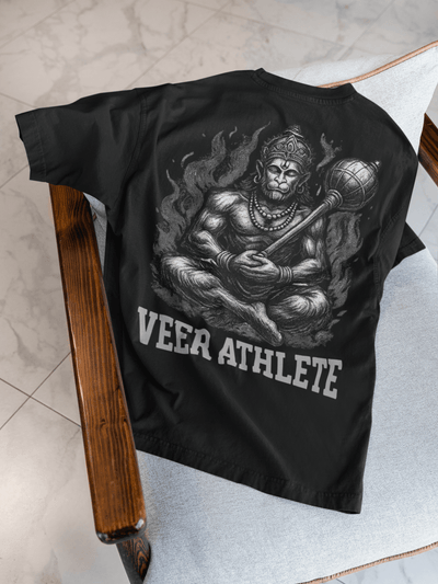 Immortal Hanuman Oversized Tee - Veer Athlete