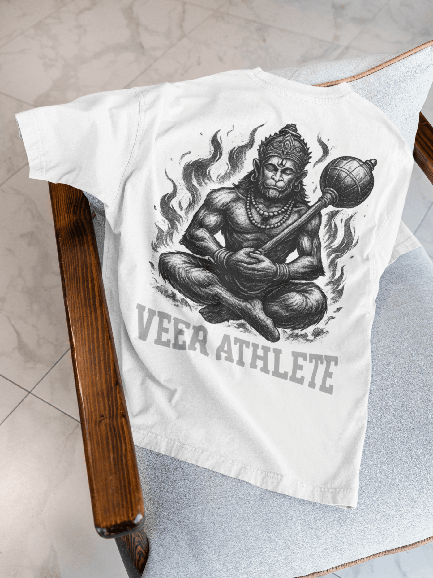 Immortal Hanuman Oversized Tee - Veer Athlete